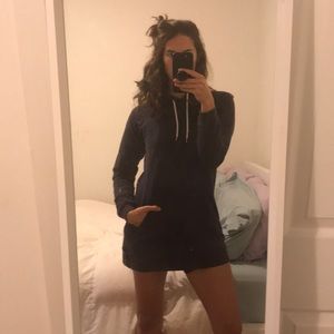 American Apparel sweatshirt dress in navy